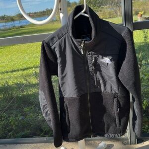 The North Face Jacket Womens medium Black Fleece Full Zip Hiking Casual nwot